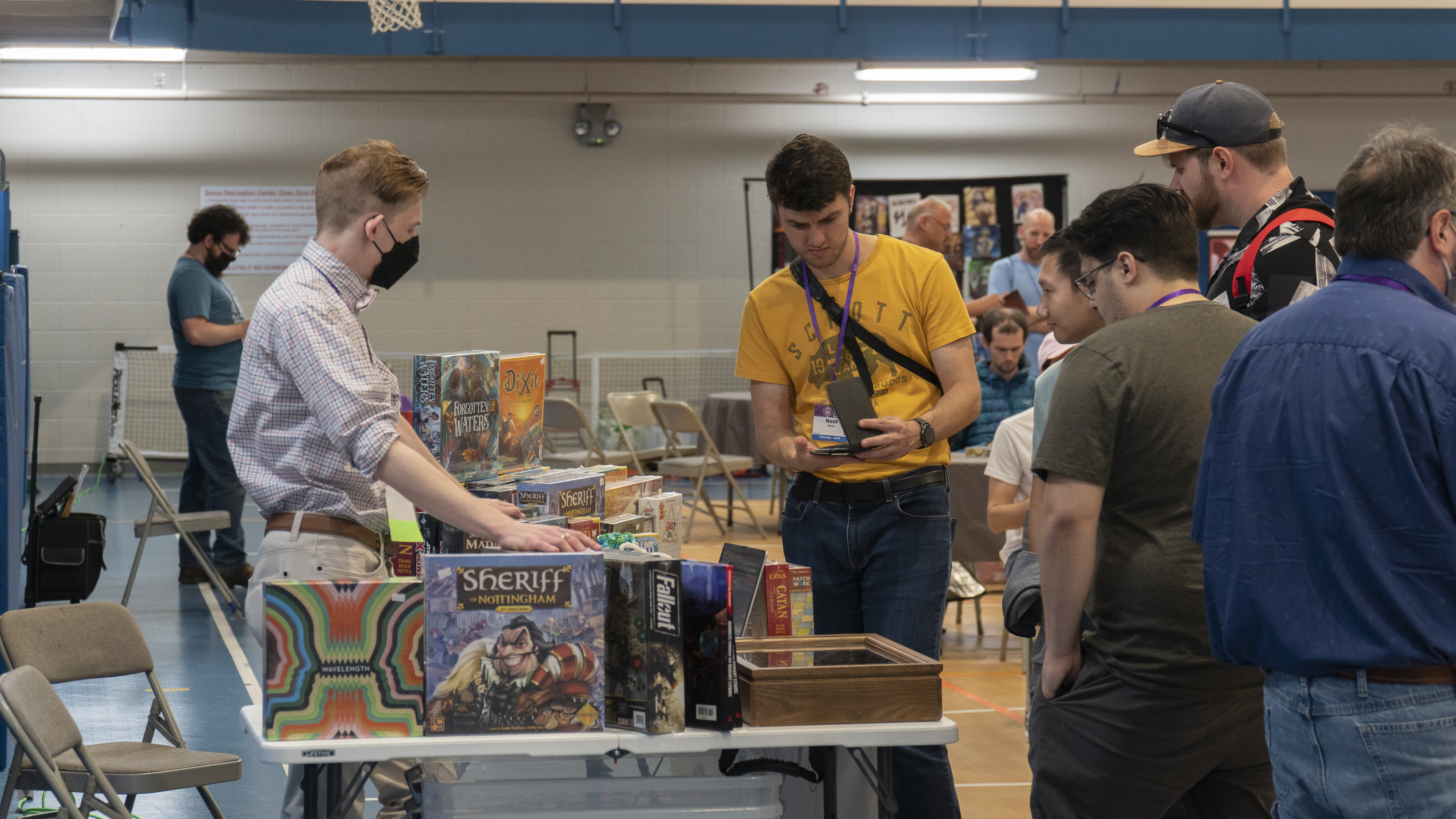 Bow Tie Games booth from Tabletop Central 2022